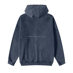 <b>Cheap</b> Price Men Acid Wash Customized Slim Fit Fleece Eco-Friendly 100% Cotton Thermal Hoodies for Men - Product Image 2