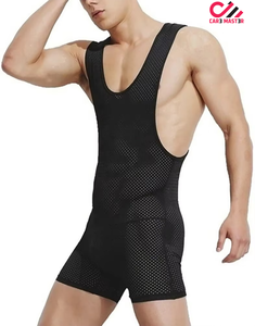 Custom Made Printed Wrestling <b>Singlets</b> with Spandex/Polyester Fabric High Quality Durable Material-Low Price <b>for</b> <b>Men</b> - Product Image 5