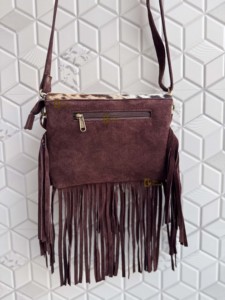 Western-Style Real Cowhide Leather <b>Handbag</b> for Women Lightweight Designer Fringe Sling Bag Bohemian New Hot Sale <b>Handbag</b> - Product Image 4