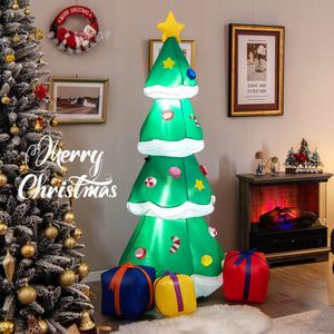 Albero di Natale Gonfiabile Alto 1,8 Metri con 3 Scatole Regalo - Decorazione Natalizia da Esterno - Product Image 2