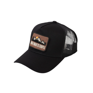 Casquette de camionneur OEM personnalisée à 5 panneaux quantité minimale de commande bas Patch élégant logo Maille respirante Profil haut Design Performance de marque sportive - Product Image 2