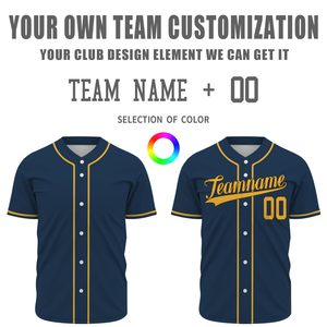 Custom Printed Button <b>Down</b> Baseball Jersey for Men Women with Personalized Name Number Logo Embroidery Quick Dry Sets - Product Image 5