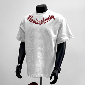 Camiseta Casual de Verano para Hombre, Marca Casual, Manga Corta, Estampado de Letras Único, Estilo Moderno, 260 Gramos, 100% Algodón - Product Image 6