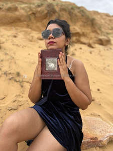 Nouveaux journaux de serrure de fermoir en cuir véritable usiné à la main avec Journal de voyage de serrure en cuir Vintage traditionnel Boho moyen en argent Antique - Product Image 4