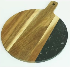Planche à découper élégante en marbre et en bois, artisanale, essentielle pour la cuisine et la salle à manger, passe au lave-vaisselle, durable - Product Image 6
