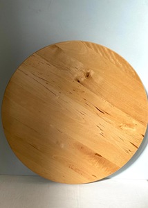 Wood Double Tier <b>Rotating</b> Tray Smooth-Spin Lazy Susan for Tabletop Spice Serving - Product Image 2
