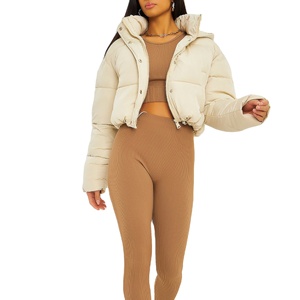 Chaqueta Corta Acolchada de Primera Calidad para Mujer, Ropa de Invierno con Alta Calidad, Transpirable y Cómoda, Nueva Personalizada - Product Image 4