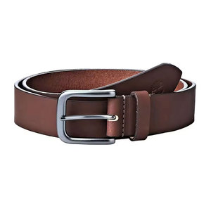 Ceinture en cuir véritable de haute qualité pour homme, avec boucle à ardillon, design monobloc moulé - Product Image 4