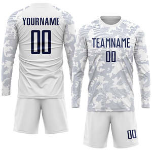 Ensemble de maillots de football unisexes personnalisés 100% polyester, uniforme de football, impression numérique, vêtements d'été, protection UV, taille plus, UPF 50+ - Product Image 4
