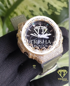 Reloj de Diamantes Moissanite con Incrustaciones de Diamantes para Hombre, Plata de Ley 925, Reloj de Pulsera de Diseño Hip Hop, Joyería Personalizada, Regalo para Él - Product Image 3