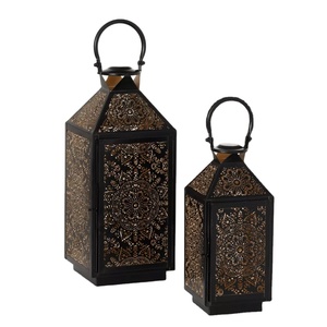 Iron Moroccan Candle Lantern <b>Outdoor</b> <b>Hanging</b> Modern Holiday Decor Portable Candle Holder Lantern Popular Design Handmade Lantern - Product Image 1