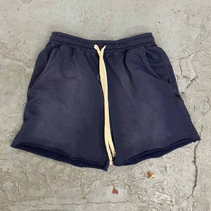 2026 New Custom Lined Double <b>Layer</b> Pockets Breathable Quick Dry <b>Mid</b> Elastic Waist Solid Jogger Sports Workout Men Shorts - Product Image 3