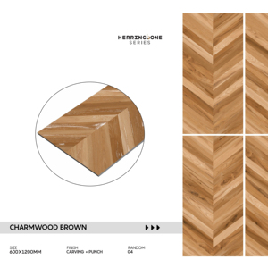 กระเบื้องพอร์ซเลนลายแกะสลักสมัยใหม่ ขนาด 600x1200 มม. 60x120 ซม. 24x48 นิ้ว พื้นผิวเซรามิกมีเท็กซ์เจอร์ ทนทาน ใช้ปูพื้นและผนังภายใน - Product Image 1