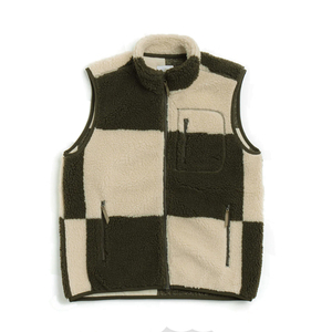 Wholesale Men's Casual Wear Sherpa Fleece <b>Vests</b> Zipper Up Sleeveless Winter Wear Outdoor Off Road Hiking Sherpa Gilets - Product Image 1