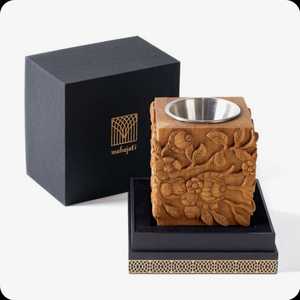 Wholesale Price Skill Artisan Unique Designer Wood Incense <b>Burner</b> Indian Handcrafted Eco-Friendly Durable Religious Home Decor - Product Image 1
