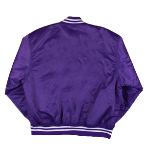 Best Quality Fashion Bulk Bomber <b>Purple</b> Color Wool Satin Breathable <b>Varsity</b> College Hooded Thick Winter <b>Jacket</b> - Product Image 2