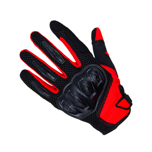 Leather Motocross <b>Gloves</b> Full Finger Wear-Resistant Motocross Racing <b>Gloves</b> <b>Touch</b> <b>Screen</b> Compatibility for Outdoor - Product Image 2