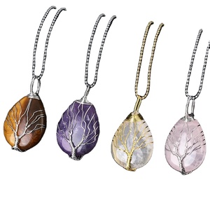 Collar con Colgante Unisex de Plata de Ley Chapado en Oro Rosa con Corazón de Cuarzo Gemstone, Estilo Cristiano Romántico - Product Image 6