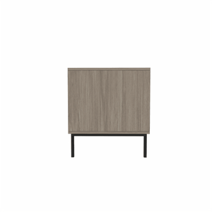 Tavolino da Caffè Artigianale Elegante con Design Intrecciato e 4 Ante Scorrevoli, Centro in Legno Rettangolare con Vano Portaoggetti Simmetrico - Product Image 3
