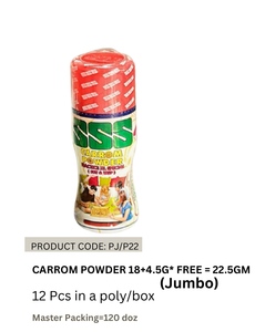 JR MS INDUSTRIES Carrom Jumbo Game Powder 22.5gm 12 Pieces Plastic Indoor Gym Sports Practice Club Use Model Jr-ind-t76 - Product Image 3