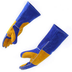 Gants de soudure en cuir de haute qualité, fabriqués au Pakistan, design personnalisé, résistants, avec doublure en polyester, meilleur matériau, vente chaude - Product Image 1