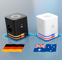 PP 3 * 16A 250v parasurtenseur Cube multiprise extension bureau prise USB adaptateur de voyage avec interrupteur et câble de charge