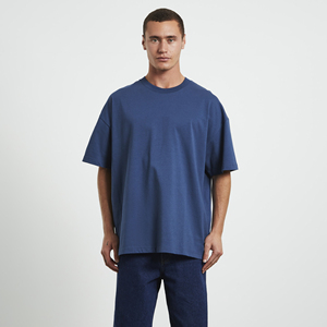 Camiseta Extra Grande de Algodón Premium para Hombre, Estilo Urbano, Camiseta Lisa – Proveedor de Marca Privada - Product Image 1