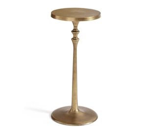 Mesa auxiliar de metal de lujo que realza interiores de alta gama con un brillo metálico y una función decorativa sofisticada - Product Image 5