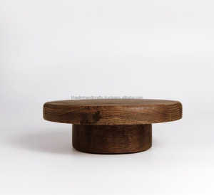 Support à gâteau compact en bois avec finition polie, idéal pour les petits gâteaux, les célébrations personnelles, la table d'affichage et les cadeaux - Product Image 2