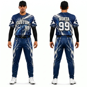 Compre Conjunto de Pantalones y Camiseta de Béisbol de Primera Calidad con Sublimación Completa, Ropa Deportiva Transpirable para Equipos, Uniformes Deportivos Estampados - Product Image 1