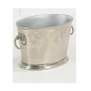 Seau à glace et bac à vin isothermes en aluminium à double paroi avec poignées, élégant pour les fêtes, emballé en carton - Product Image 1