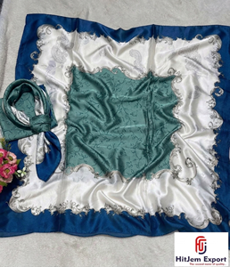 Tela de satén estampada para bufandas, diseño personalizado, fabricante OEM ODM con servicio de etiqueta privada para eventos de promoción de moda y regalos. - Product Image 2