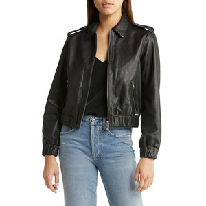 Customized Winter New Trendy <b>Long</b> Sleeves Regular Style Women <b>Leather</b> <b>Jacket</b> Street Wear Best Selling <b>Leather</b> <b>Jacket</b> - Product Image 1