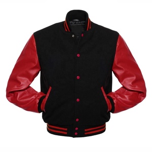 LOW MOQ Varisty Jackets Cuerpo de lana con mangas de cuero-Totalmente hecho a medida-Cualquier color Cualquier diseño - Product Image 1