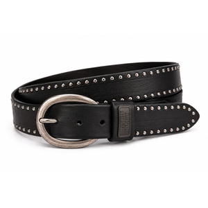 Genuine Leather <b>Belts</b> for <b>Men</b> Black Studded <b>Western</b> Cowboy <b>Belt</b> with Vintage Antique Silver Buckle Custom Brand Fashion <b>Belt</b> - Product Image 2