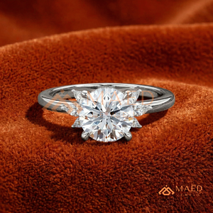 925 <b>Silver</b> Round Cut Moissanite <b>Ring</b> Classic <b>Solitaire</b> Engagement Bridal Jewelry Gift for Women Wedding <b>Ring</b> - Product Image 1