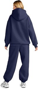 Conjunto de Sudadera con Capucha Oversize y Pantalones de Chándal de Forro Polar Premium para Mujer, Conjunto Deportivo de Sudadera con Capucha y Pantalones de Chándal para Mujer - Product Image 5