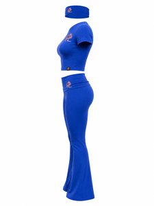 Conjunto Deportivo Casual Premium de 3 Piezas para Mujer con Top, Leggings y Diadema, Ofrece Comodidad Flexible para el Gimnasio, Yoga, Entrenamientos y Uso Diario - Product Image 5