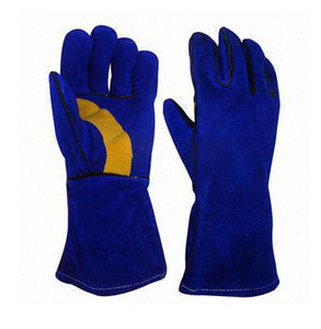 Gants de soudage résistants à la chaleur, gants de travail en cuir personnalisés, gants de soudage, conception OEM - Product Image 4