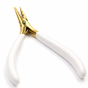 Pince à extensions capillaires OEM à 3 trous pour l'application de micro-anneaux et outil de retrait sécurisé - Product Image 3