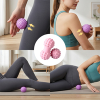Ballon de massage et rouleau en forme d'arachide pour la relaxation musculaire des pieds, des plantaires, du dos, des épaules et du cou – Outil de yoga et de fitness en gros