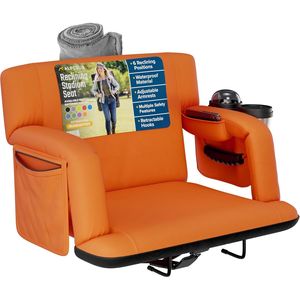 Asiento Reclinable Premium para Gradas con Respaldo para Campamentos y Eventos al Aire Libre - Product Image 1