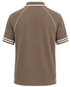 Camiseta Polo Personalizada para Hombre en Color Beige Taupe, Camiseta Polo de Golf Informal de Manga Corta, Transpirable, Mezcla de Algodón, para Verano - Product Image 2