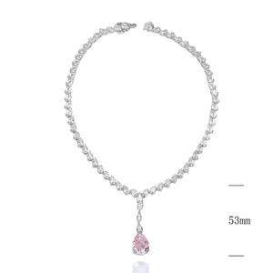 เครื่องประดับแฟชั่นต่างหูห้อย CZ สีเหลืองสำหรับผู้หญิง - Product Image 2