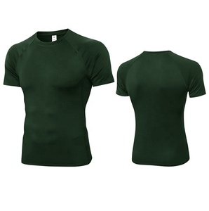 T-shirt de sport pour homme, course à pied, logo personnalisé, haute qualité, col rond, grande taille, écologique, séchage rapide, coupe ample - Product Image 4