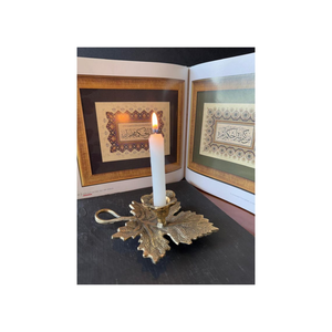 Vintage <b>Brass</b> Candle <b>Holder</b> Arts And Crafts Style Home Decor Handmade <b>Brass</b> <b>Candlestick</b> Stand Decorative Taper Candle <b>Holder</b> - Product Image 6