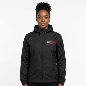 Custom <b>Women</b> Windbreaker <b>Jacket</b> Outdoor Sportswear <b>Women</b> Windbreaker <b>Jacket</b> Crafted With <b>Lightweight</b> Polyester Fabric - Product Image 1