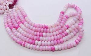 ลูกปัดโอปอลสีชมพู AAA รูปทรงกลมเรียบ ขนาด 8-8.5 มม. ลูกปัดพลอยโอปอลสีชมพูควีน ขนาด 16 นิ้ว ลูกปัดโอปอลสีชมพูคอตตอนแคนดี้ทรงกลมแบบหลวม - Product Image 5