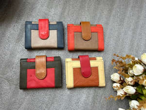 กระเป๋าหนังขนาดเล็กสไตล์ใหม่หรูหราแบรนด์ดังสำหรับผู้หญิงกระเป๋าสตางค์ขนาดเล็กมีซิปแบบสั้นสำหรับผู้หญิงที่ใส่บัตรเครดิตใส่เหรียญ - Product Image 3