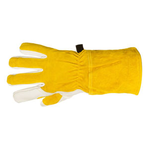 Guantes de Soldadura de Cuero Transpirables y Flexibles con Pantalla Táctil para Uso en Exteriores, Guantes de Seguridad Industrial con Protección Térmica - Product Image 4